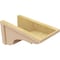 Ekena Millwork 10"W x 20"D x 10"H Wide Bryant Rough Cedar Woodgrain TimberThane Corbel, Primed Tan CORUR10X20X10BRYRCPR - alternate 3
